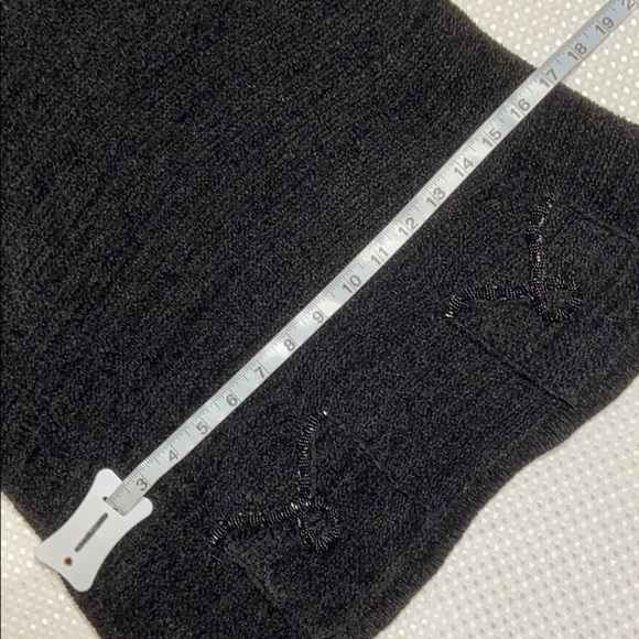 Black Chenille Top with Beaded Rope Detail Talbots - Picture 8 of 8